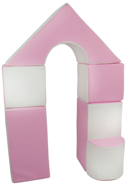 Mini Castle Blocks - Pink & White