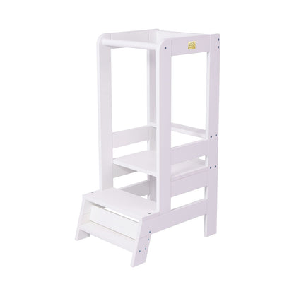 MeowBaby Toddler Wooden Kitchen Helper - Learning tower