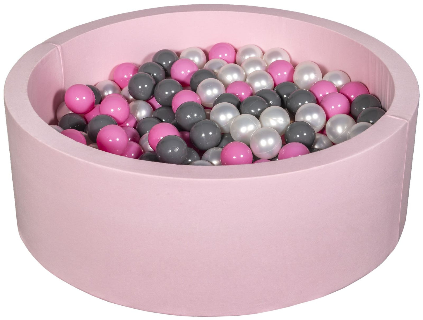 Pink Round Soft Ball Pit with balls