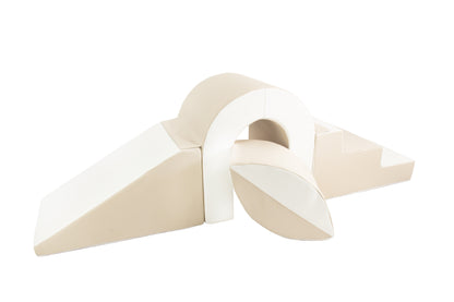 Arch Step & Slide - Beige & White