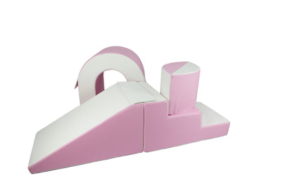 Arch Step & Slide - White & Pink