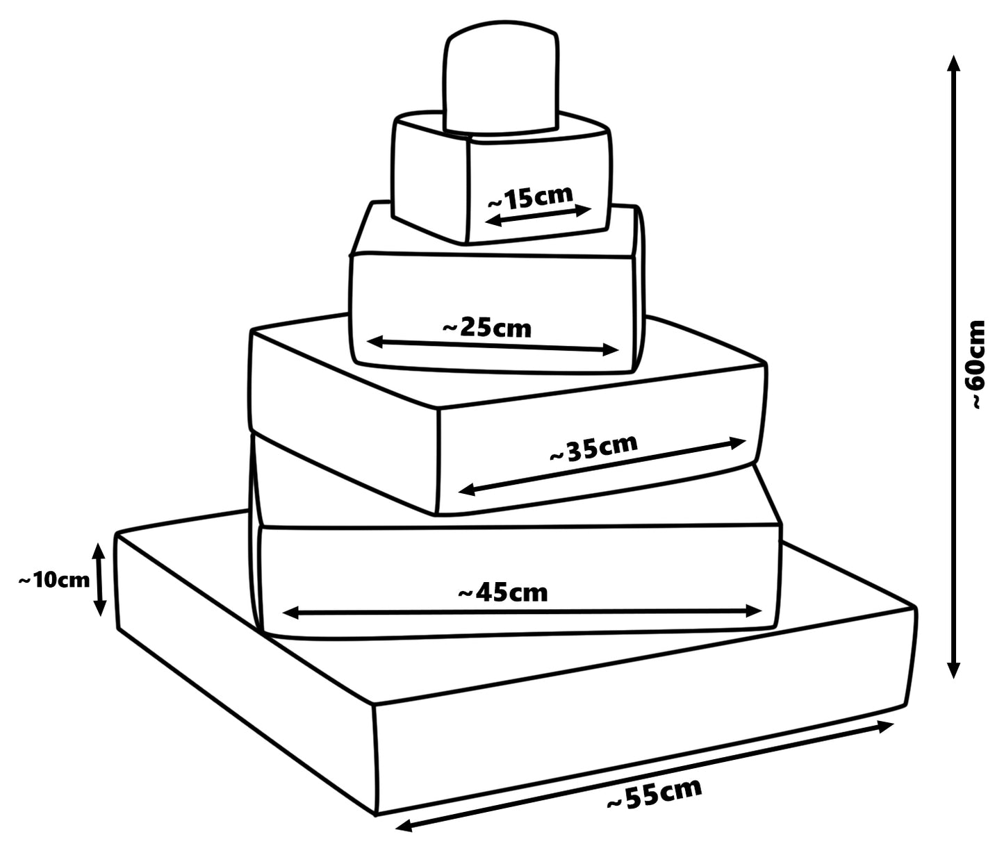 Pyramid Stacking Towers