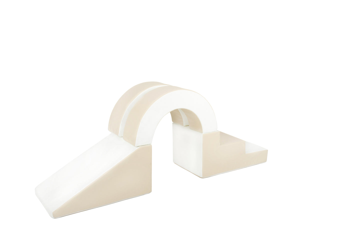 Hoop Step & Slide - Beige & White