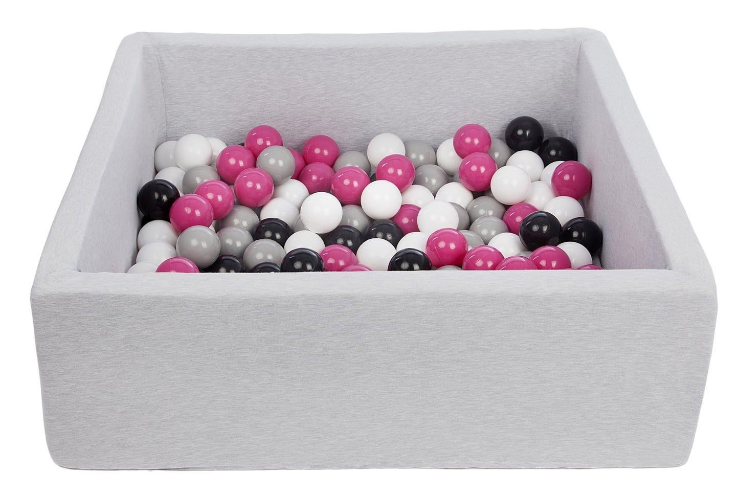 Grey Soft Jersey Ball Pit with Balls