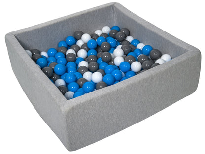 Grey Soft Jersey Ball Pit with Balls