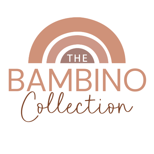 The Bambino Collection’s logo features a minimalist design with a soft colour palette, reflecting the brand’s focus on children’s soft play equipment.