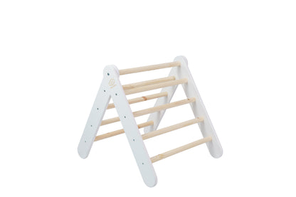 MeowBaby Blue Toddler House Wooden Montessori Ladder with Linen cover