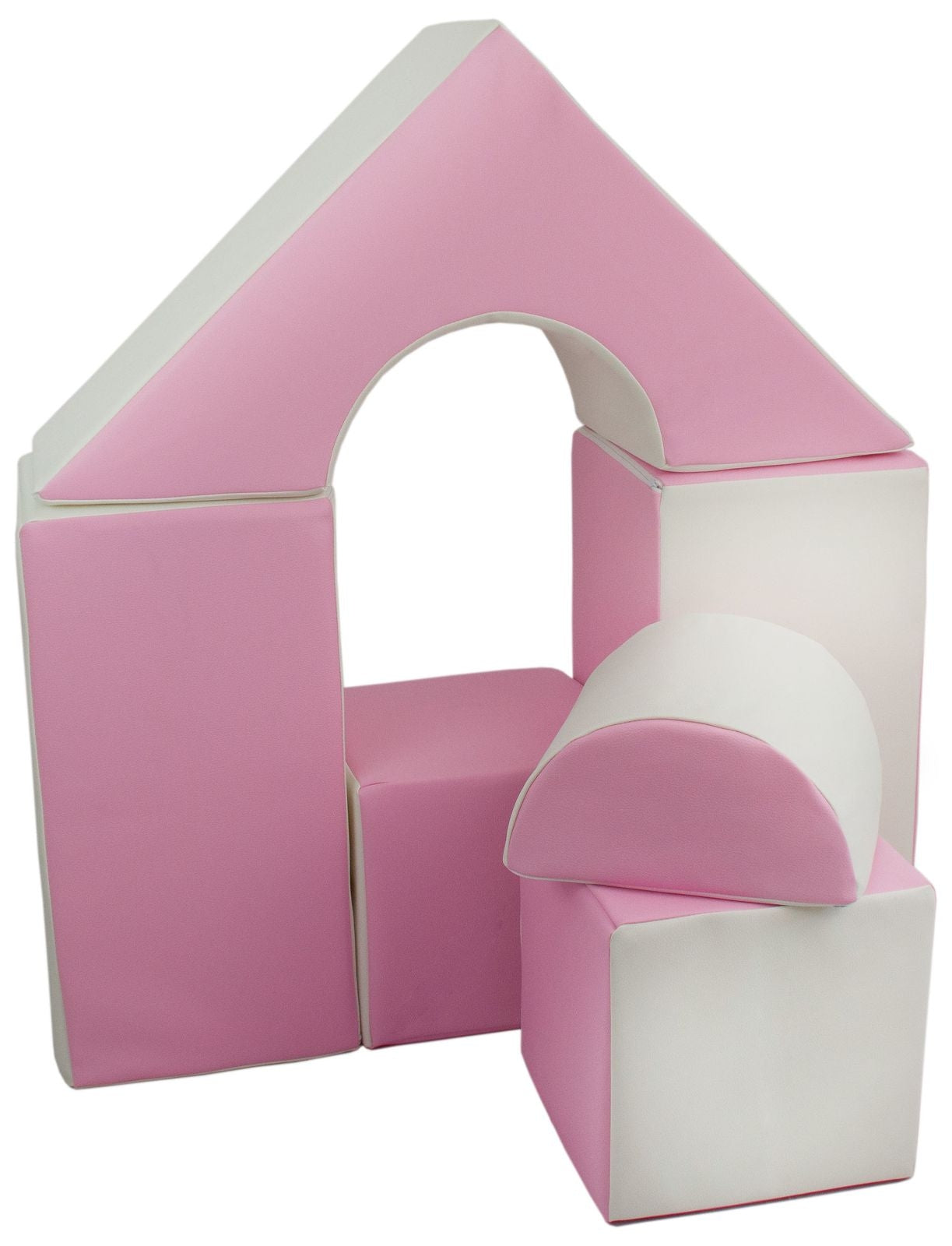 Mini Castle Blocks - Pink & White