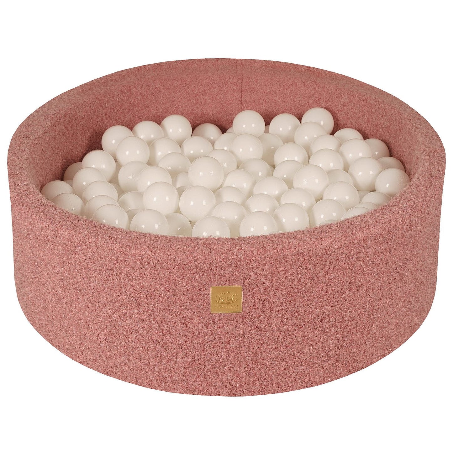 Premium MeowBaby Marled Grey Round Boucle 30cm Ball Pit with 200 balls