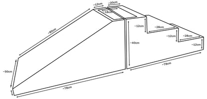 Midi Step & Slide - White