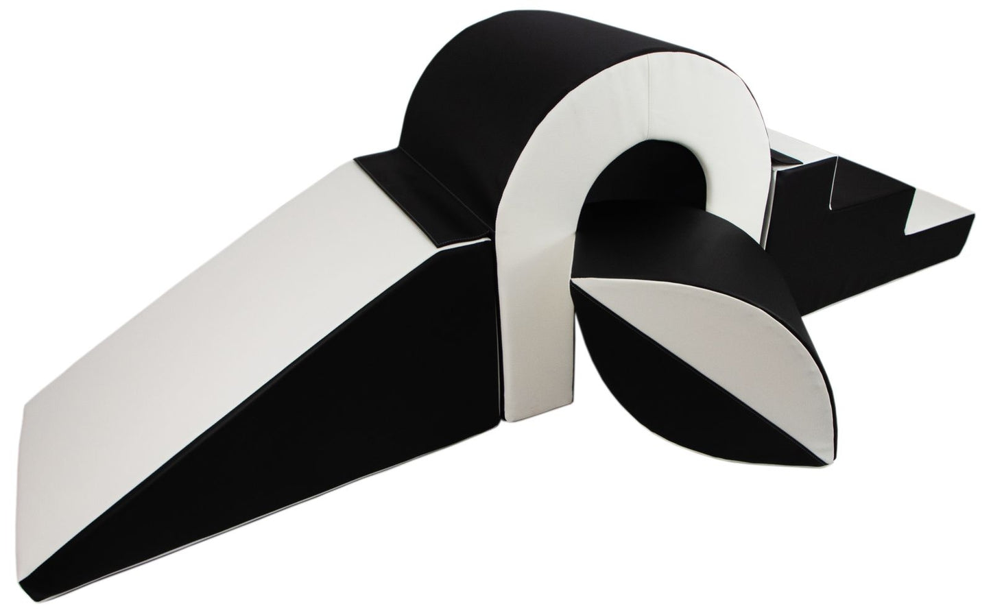 Arch Step & Slide - White & Black