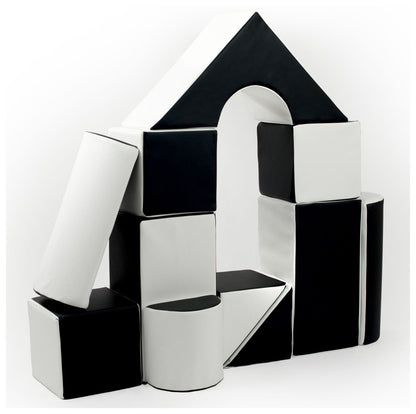 Castle Blocks 11 Pieces - Black & White